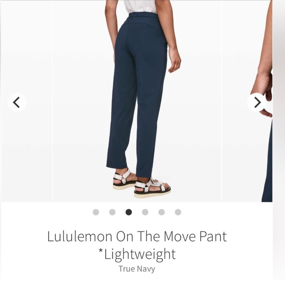 Lululemon Athletica True Navy On The Move Pant